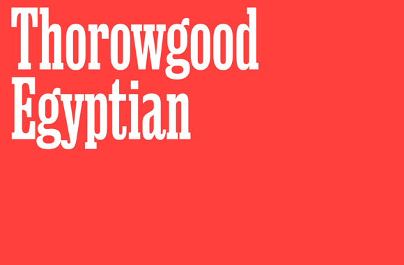 Czcionka Thorowgood Egyptian